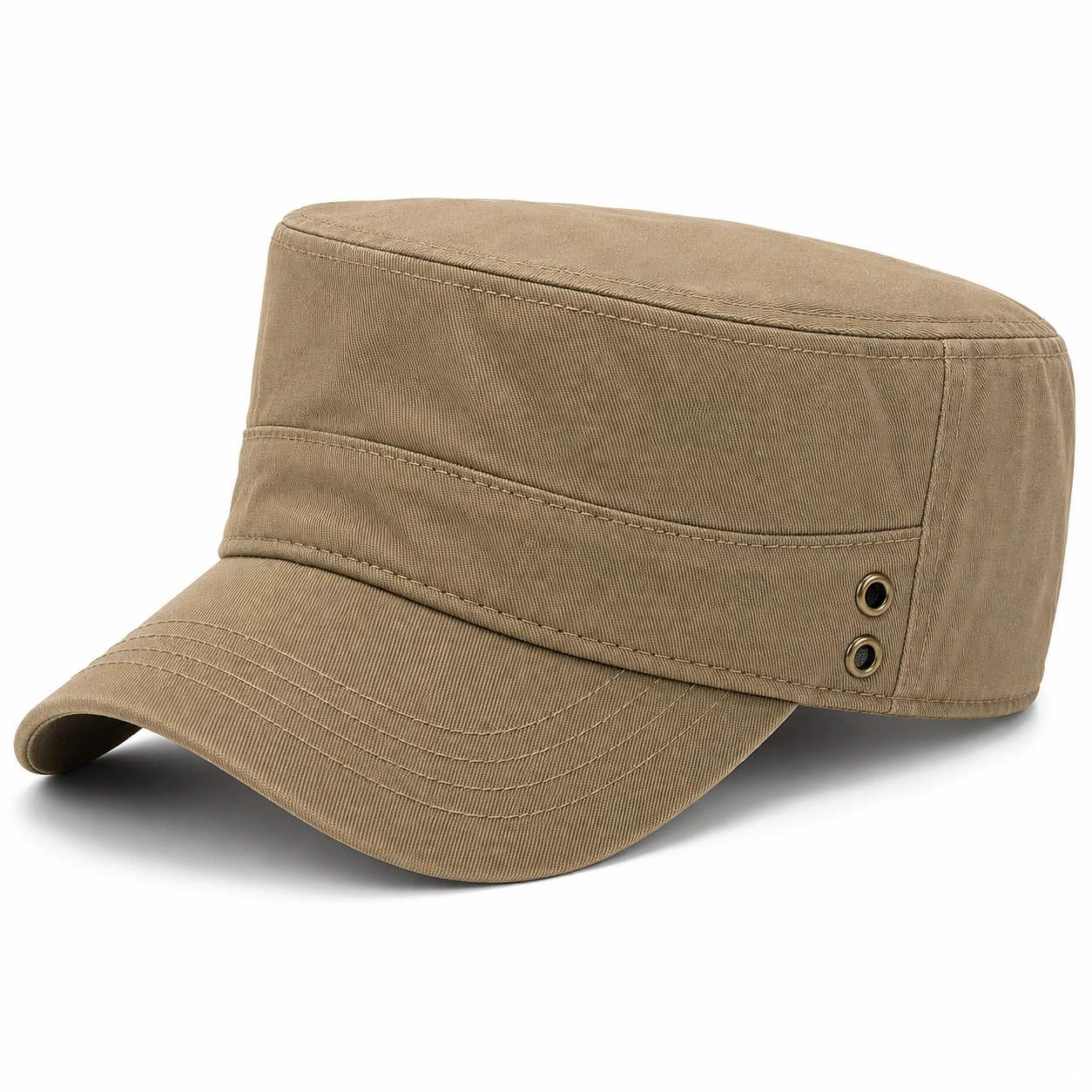 Regulowana czapka wojskowa khaki-Roo Mda Xis