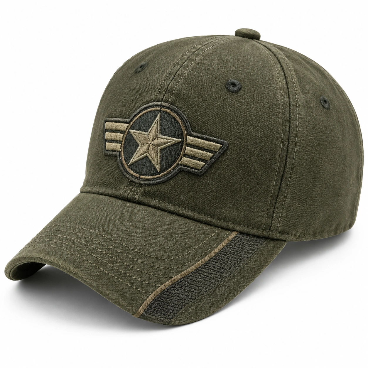 Czapka regulowana wojskowa z emblematem khaki-Roo Mda Xis