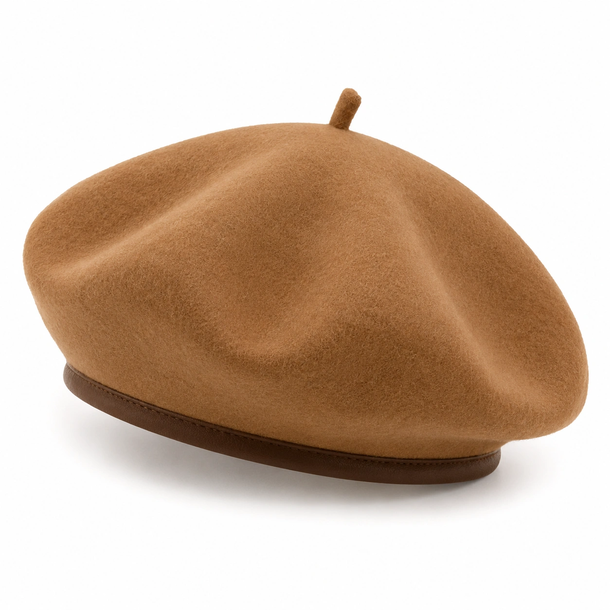 Damski beret w kolorze brązowym-nestzex is