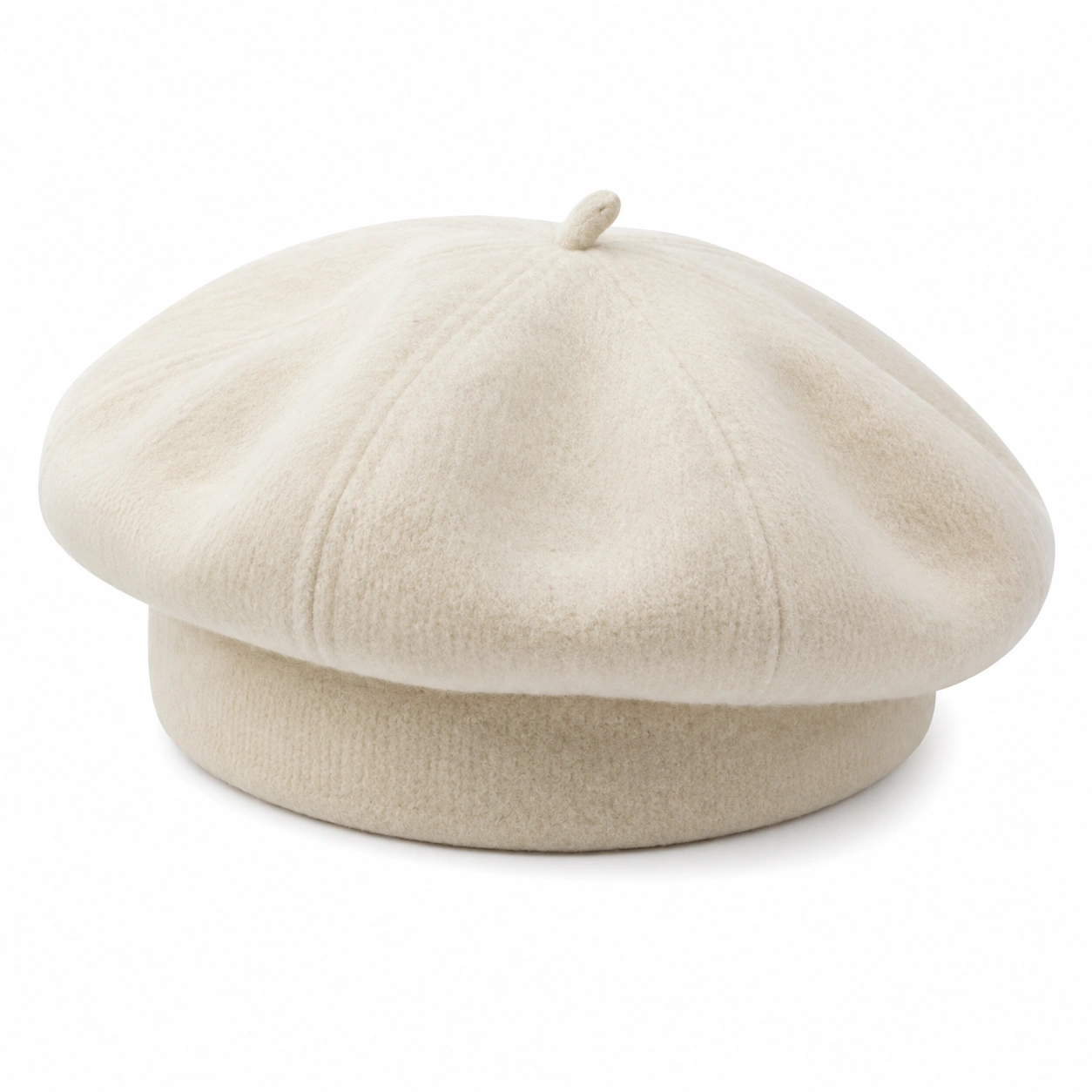 Beżowy damski beret klasyczny-nestzex is