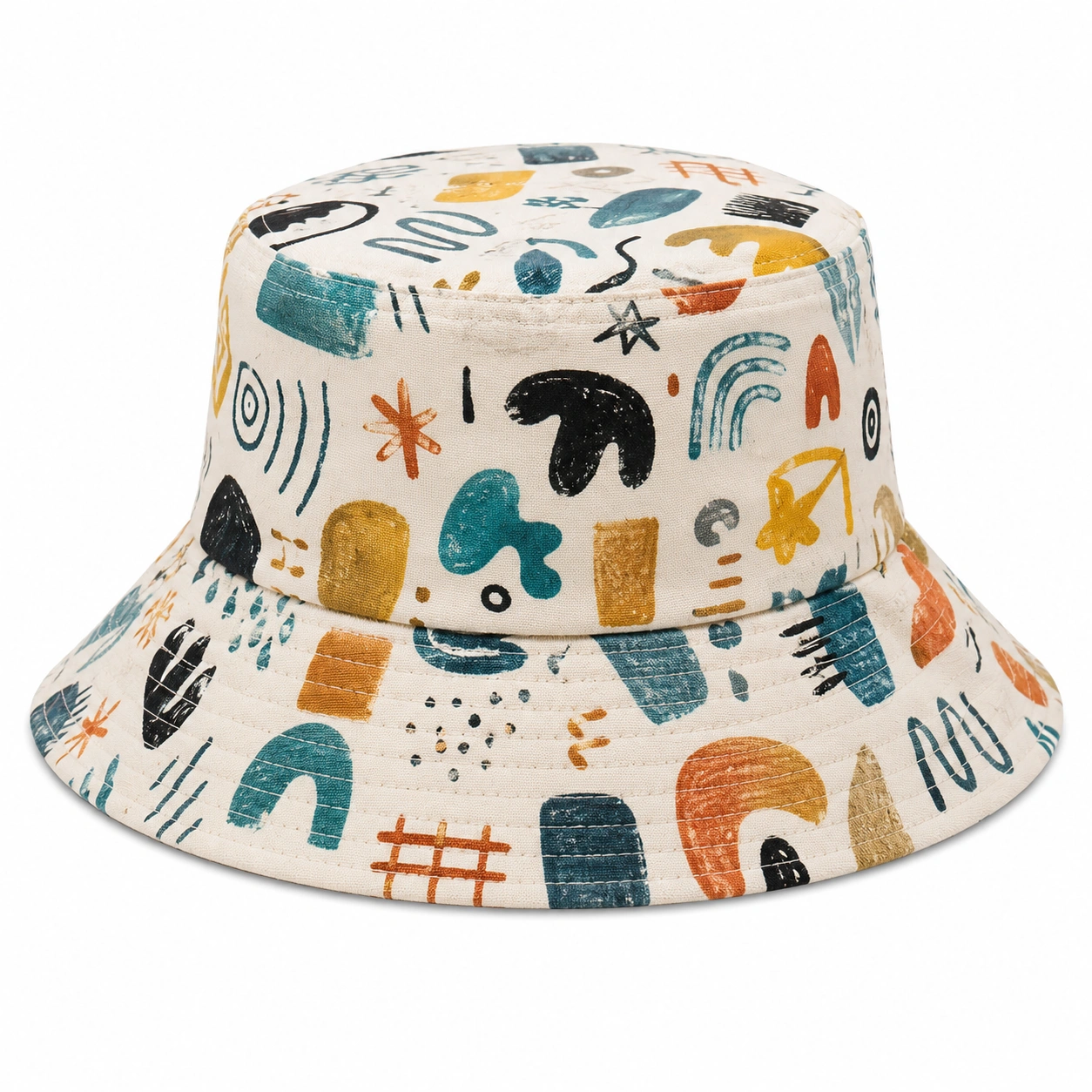 Kapelusz Bucket Unisex Abstrakcyjny Wielokolorowy-nestzex is