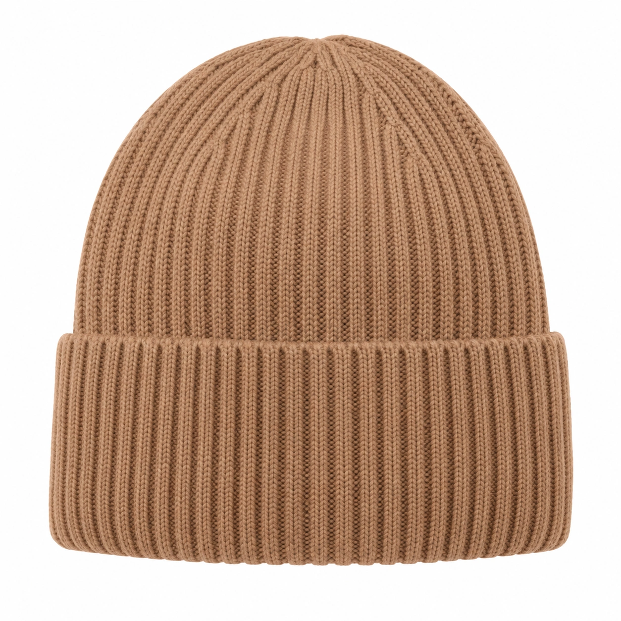Brązowa czapka beanie zimowa uniwersalna-ROOMNARIS
