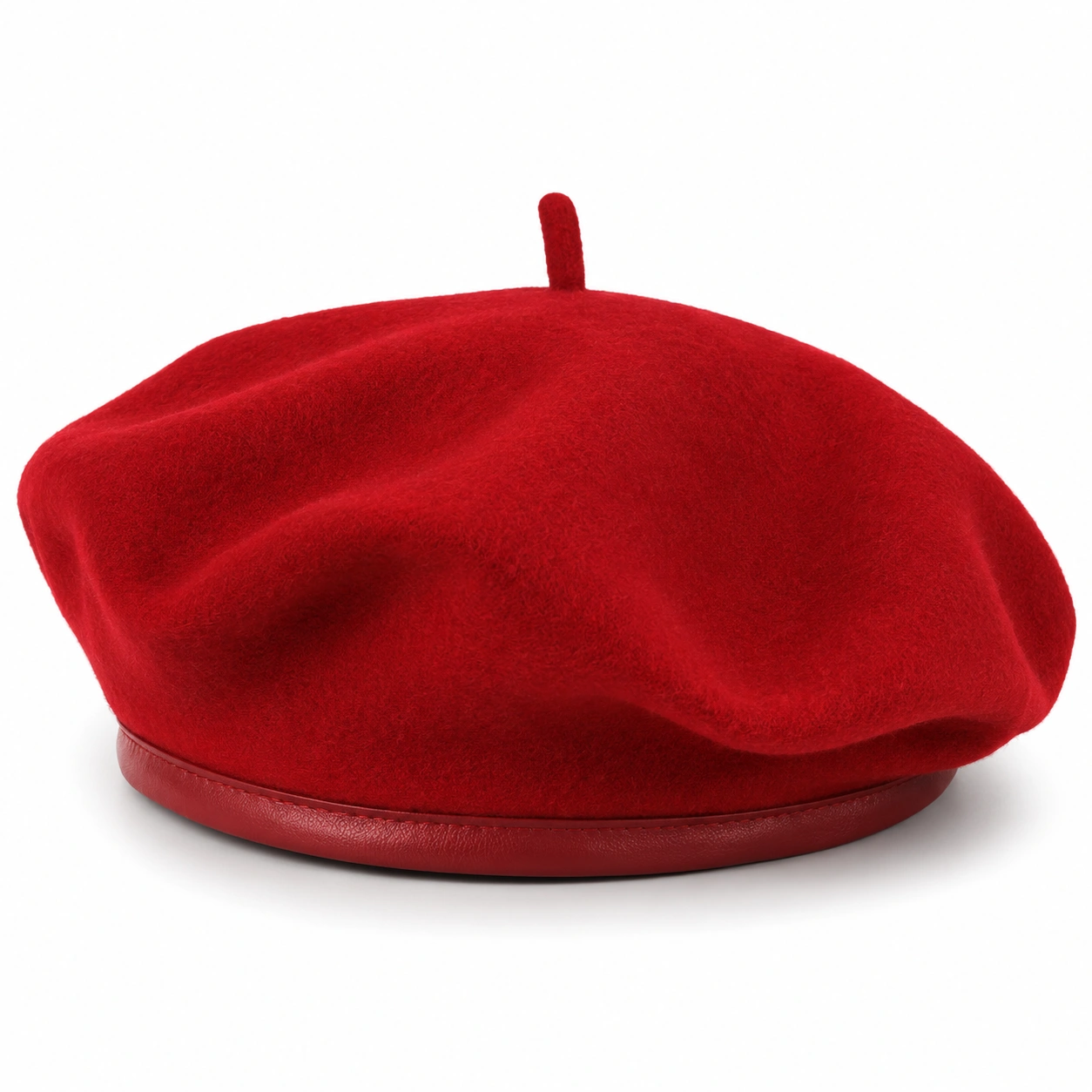 Czerwony beret unisex-ROOMNARIS