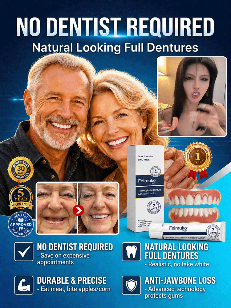 😁【Dentist Recommended】Premium Dental Prosthesis – All-Inclusive, No Dentist Needed!