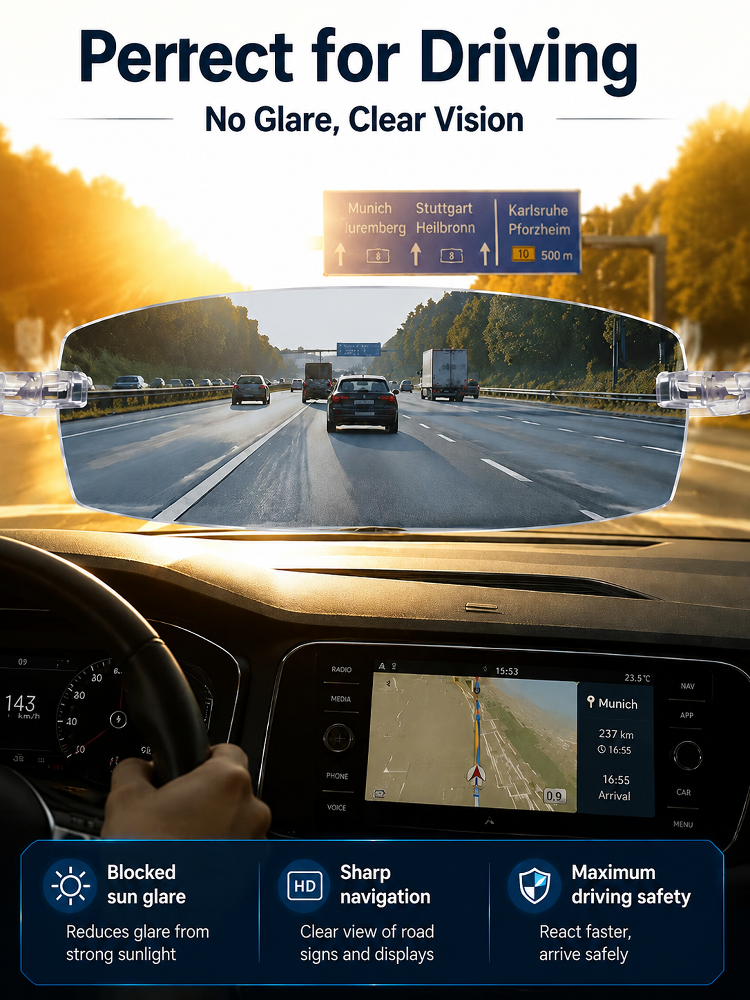 0.01s Auto-Focus Progressive Glasses +1.00~+7.00D Stepless for Reading & Driving