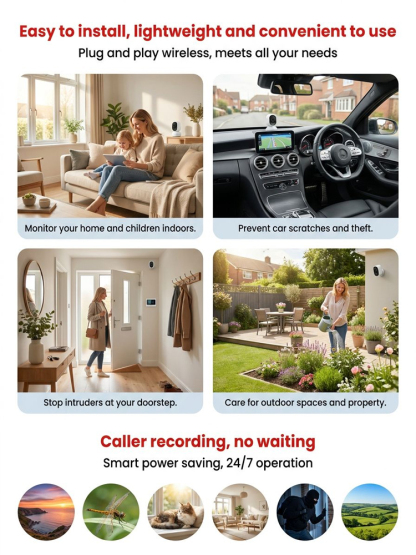 🕵️‍♂️ Invisible Wireless HD Camera – Zero Setup, Zero Fees, Total Peace of Mind
