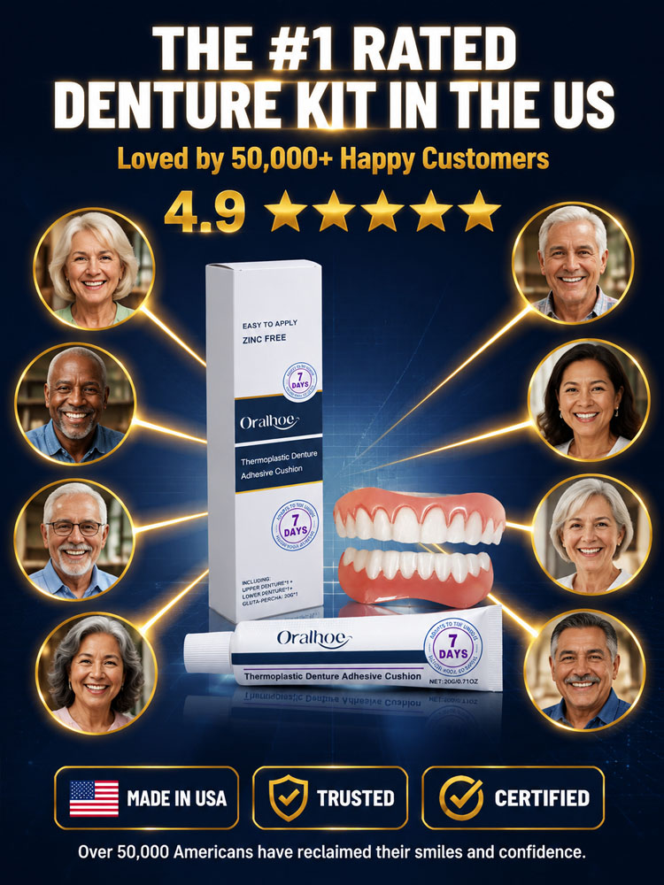 😁【Dentist Recommended】Premium Dental Prosthesis – All-Inclusive, No Dentist Needed!