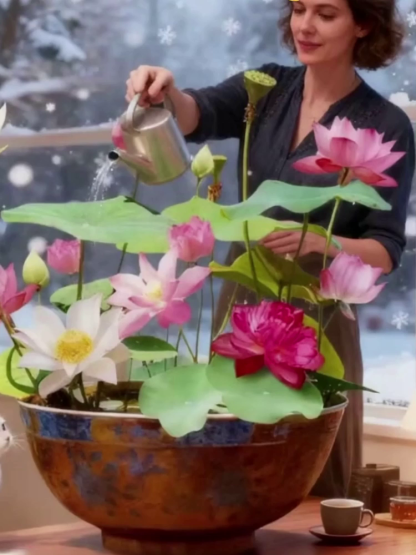 [Feng Shui Wealth-Attracting] Ornamental Hydroponic Bowl Lotus Seeds
