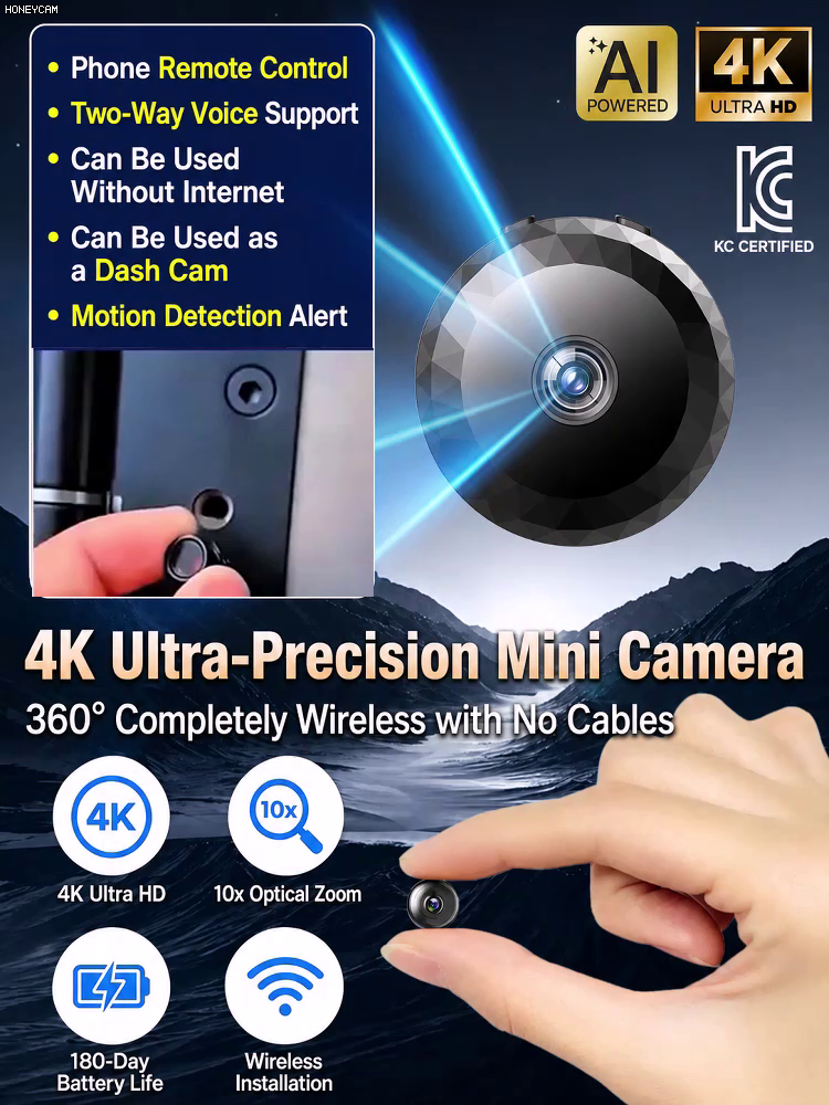 🕵️‍♂️ Invisible Wireless HD Camera – Zero Setup, Zero Fees, Total Peace of Mind