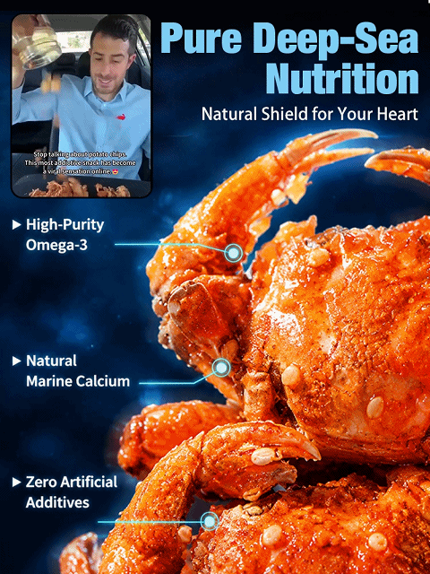 【200 crabs/bag】 Low-fat, crispy, ready-to-eat crab meat snacks 🦀🔥