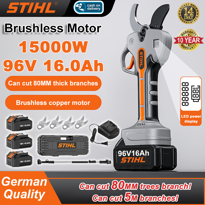 STIHL lítium kefe nélküli metszőolló 15000 W teleszkópos rúddal