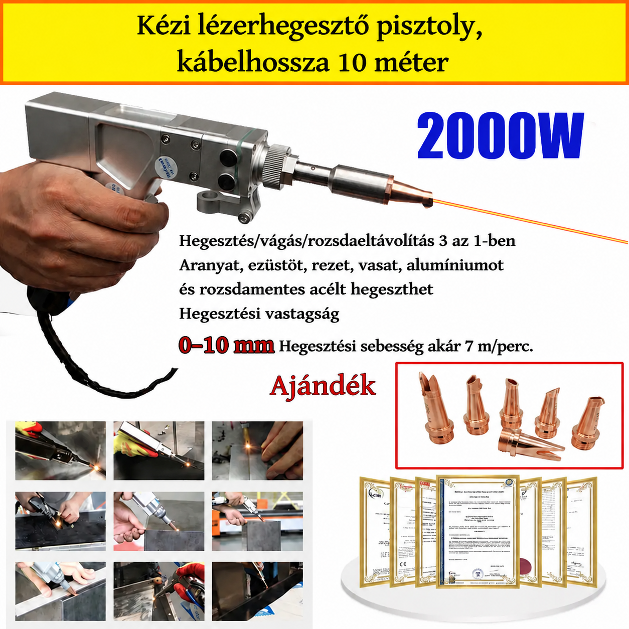 Wielofunkcyjna spawarka laserowa dużej mocy 6000 W Hilti