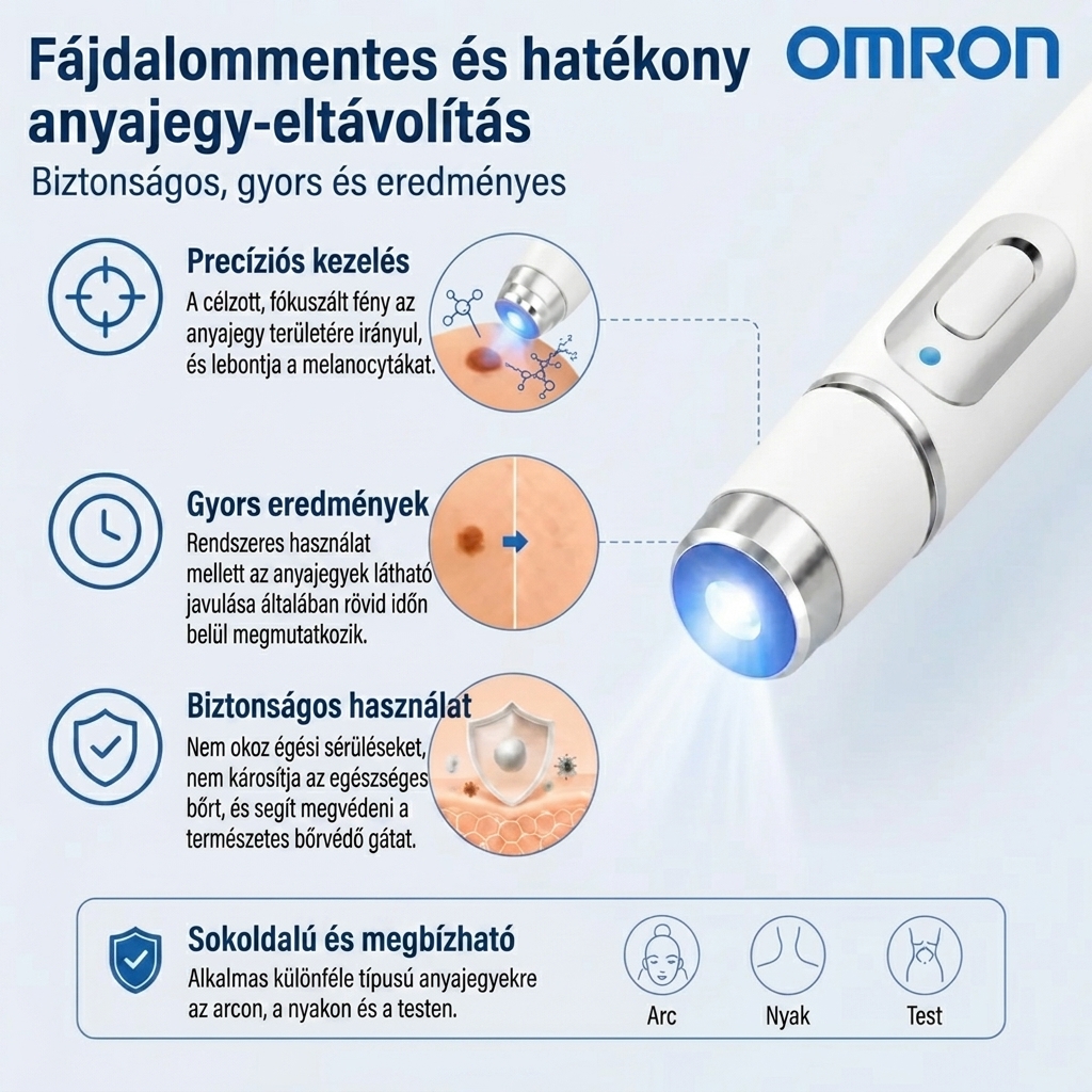 ✨ Omron™ 2026 új generációs multifunkciós bőrápoló toll – professzionális megoldás az anyajegyek és bőrhibák eltávolítására. Fájdalom- és hegmentes, nem invazív technológia az egészségesebb és ragyogóbb bőrért. USA-ban készült. ✨