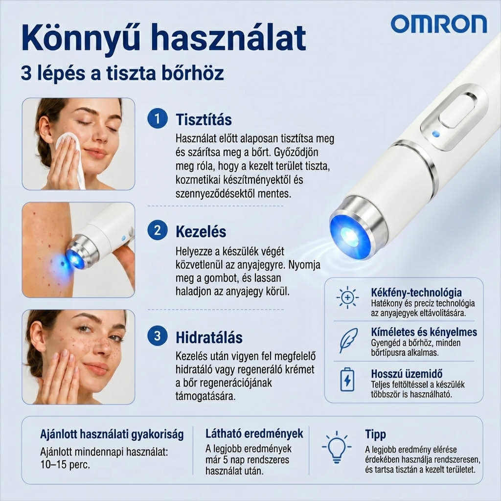 ✨ Omron™ 2026 új generációs multifunkciós bőrápoló toll – professzionális megoldás az anyajegyek és bőrhibák eltávolítására. Fájdalom- és hegmentes, nem invazív technológia az egészségesebb és ragyogóbb bőrért. USA-ban készült. ✨