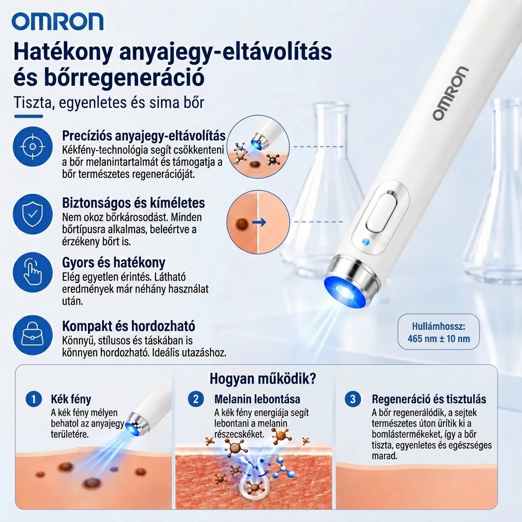 ✨ Omron™ 2026 új generációs multifunkciós bőrápoló toll – professzionális megoldás az anyajegyek és bőrhibák eltávolítására. Fájdalom- és hegmentes, nem invazív technológia az egészségesebb és ragyogóbb bőrért. USA-ban készült. ✨