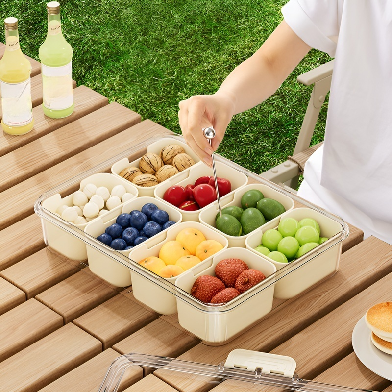 Multifunctional Picnic Box with Cutlery
