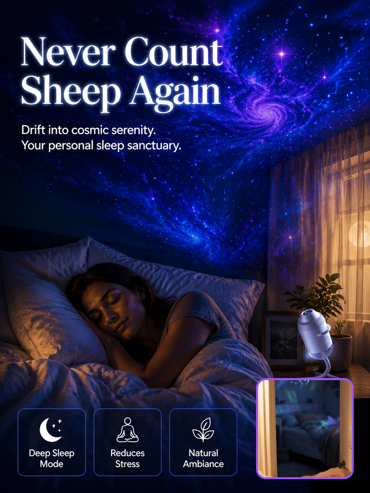 3D Ocean & Starry Sky Projector: Transform Your Home & Car into a Magical Underwater Paradise in Just 1 Second
