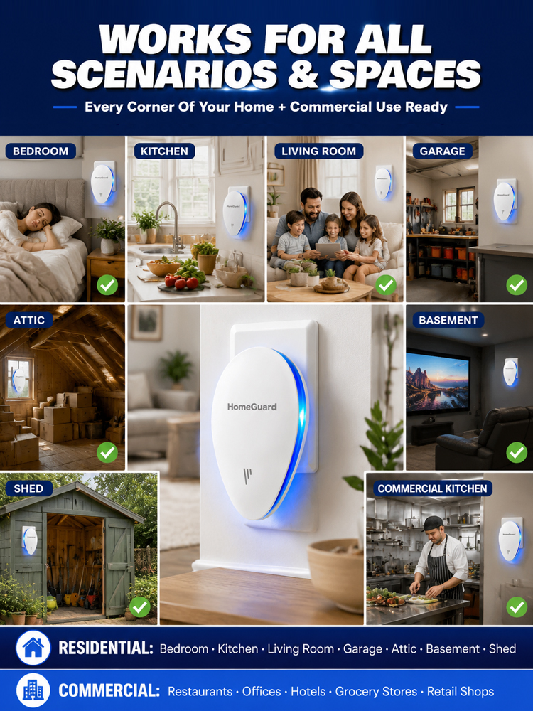 🐭 Ultrasonic Repeller | Chemical-Free Pest Control