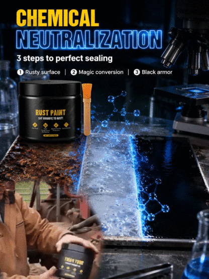【Rust Prevention from the Source】Water-based metal paint rust remover agent⚡Watch rust vanish in 60 seconds—no sanding, no scraping.