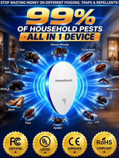 🐭 Ultrasonic Repeller | Chemical-Free Pest Control
