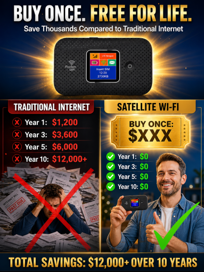 [Global Coverage, Free for Life] Boundless Portable Wi-Fi