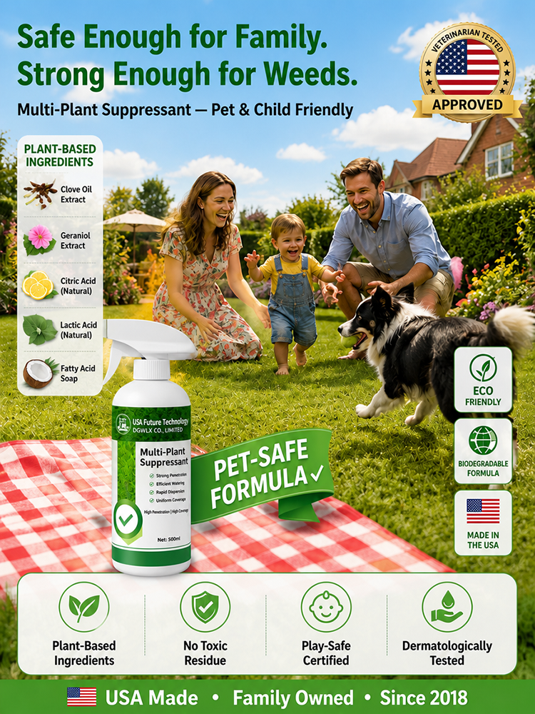 Fast-Acting Weed & Bamboo Removal Spray, 1 Application, 5 Years Weed-Free!