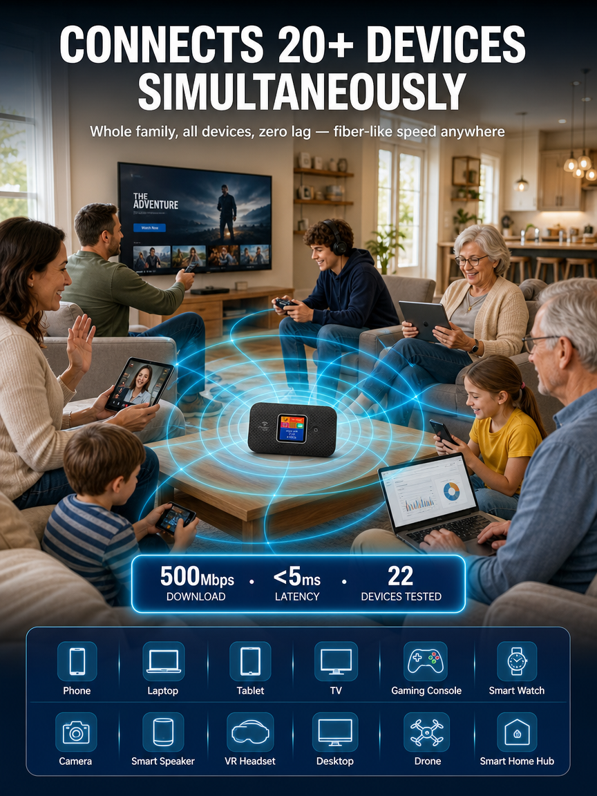 [Global Coverage, Free for Life] Boundless Portable Wi-Fi