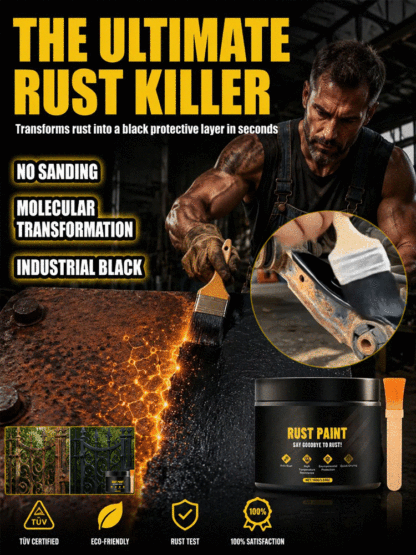 【Rust Prevention from the Source】Water-based metal paint rust remover agent⚡Watch rust vanish in 60 seconds—no sanding, no scraping.