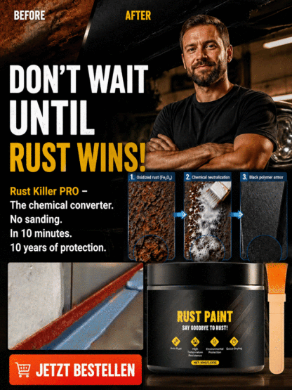 【Rust Prevention from the Source】Water-based metal paint rust remover agent⚡Watch rust vanish in 60 seconds—no sanding, no scraping.