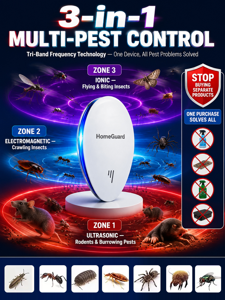 🐭 Ultrasonic Repeller | Chemical-Free Pest Control