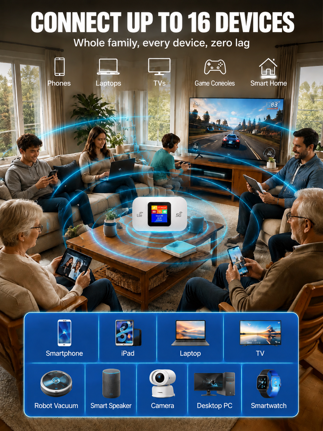 [Global Coverage, Free for Life] Boundless Portable Wi-Fi