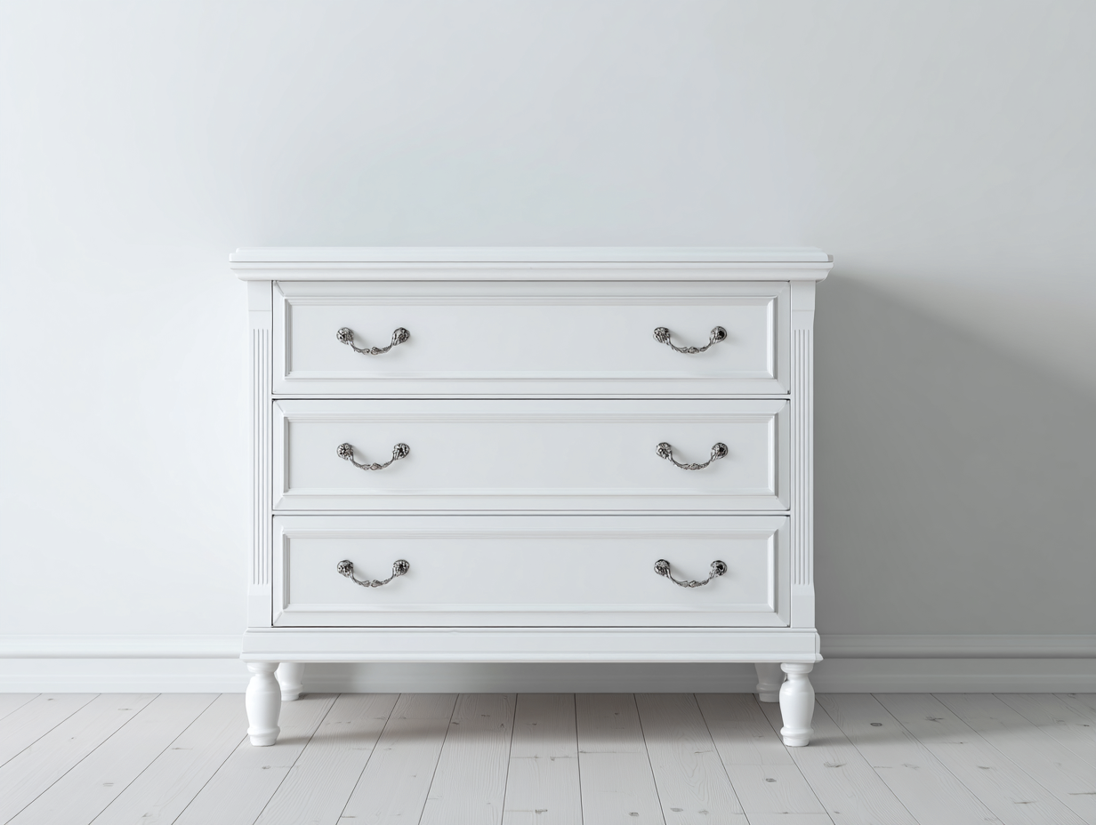 Kommode mit Schubladen 120x45x95 cm - Holzwerkstoff Weiß - klassischer Landhausstil-Rodiacasa
