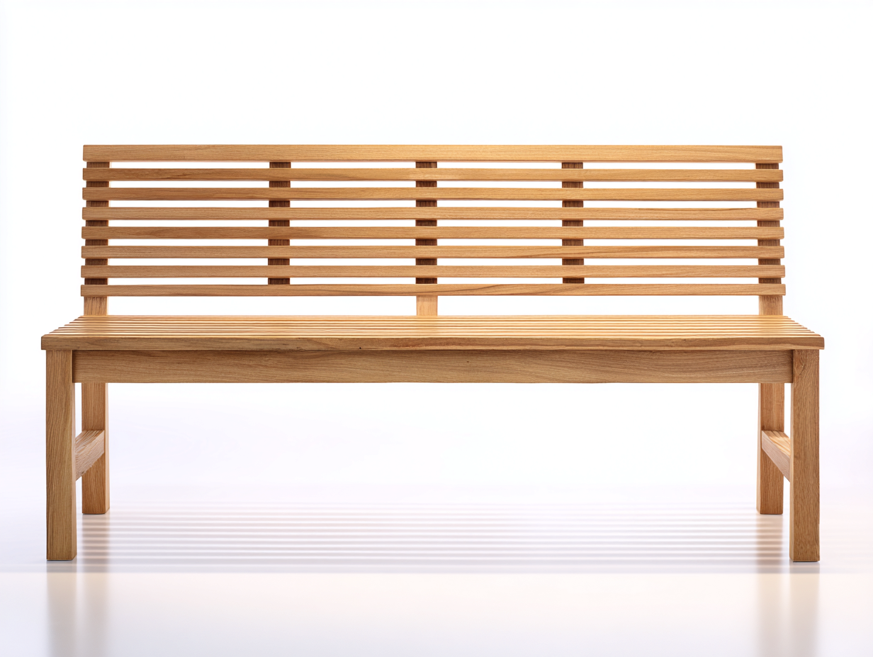 Gartenbank 180x55x90 cm - Massivholz Natur - moderner Landhausstil-Rodiacasa