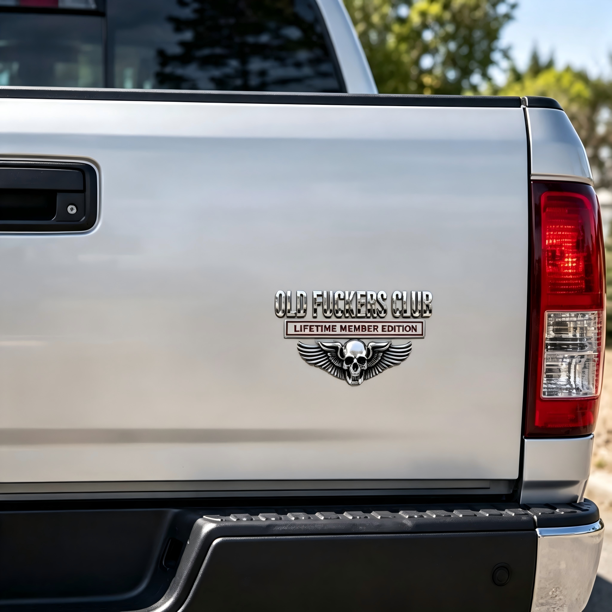 💀OLD F*CKERS CLUB Metal Car Emblem