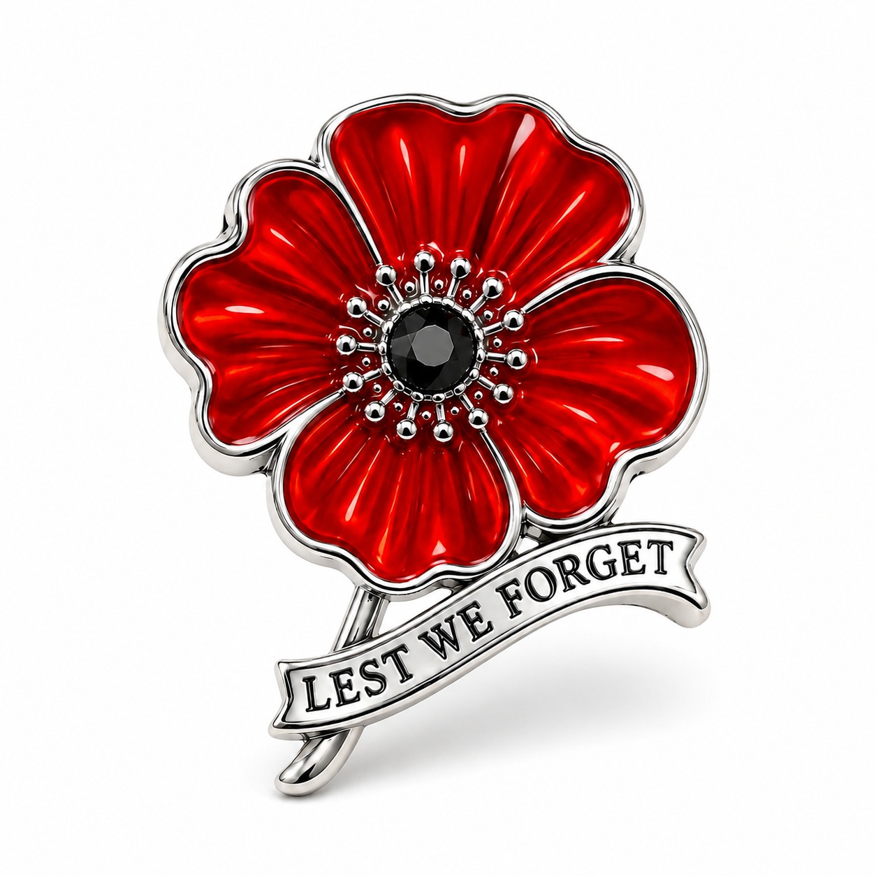 VE Day 80 Poppy Brooch | Limited Edition Anniversary Keepsake