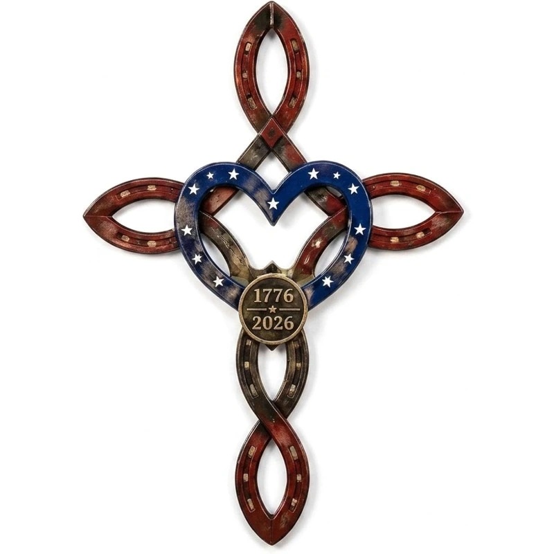 Blessed Horseshoe Cross with Heart - A Symbol of Faith, Protection, and Love That Endures (by 𝑱𝒐𝒓𝒅𝒂𝒏 𝑴𝒂𝒚𝒏𝒂𝒓𝒅)