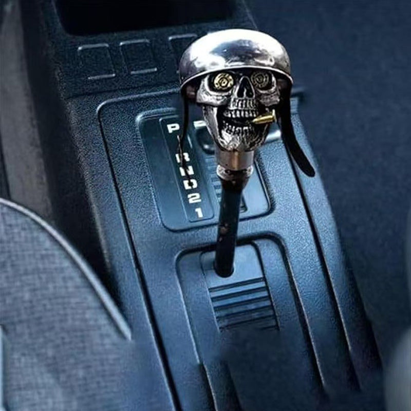 💀Skull Soldier Grip - Handcrafted Gear Knob