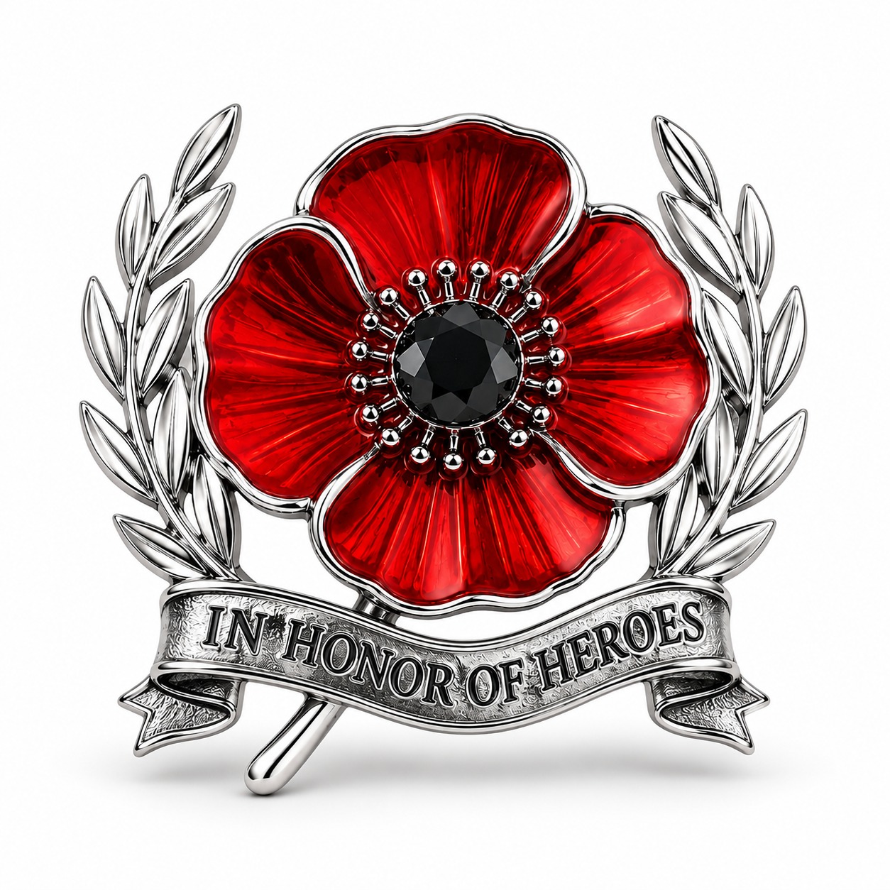 VE Day 80 Poppy Brooch | Limited Edition Anniversary Keepsake