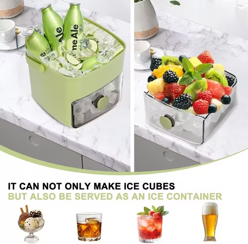 🧊Portable Ice Maker with Lid and Storage Box (48 cubes)