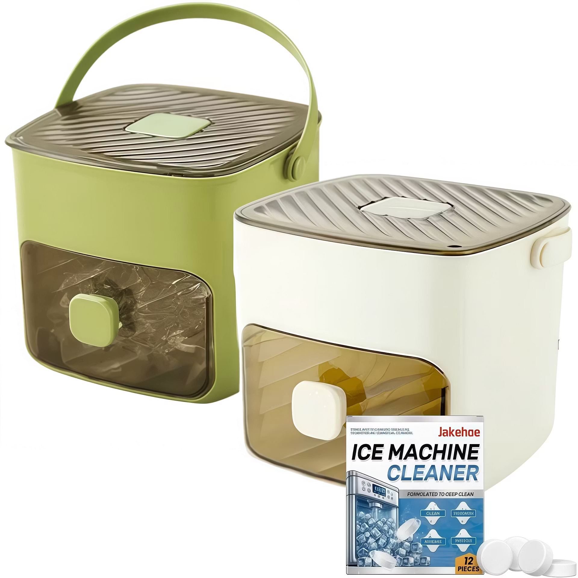🧊Portable Ice Maker with Lid and Storage Box (48 cubes)