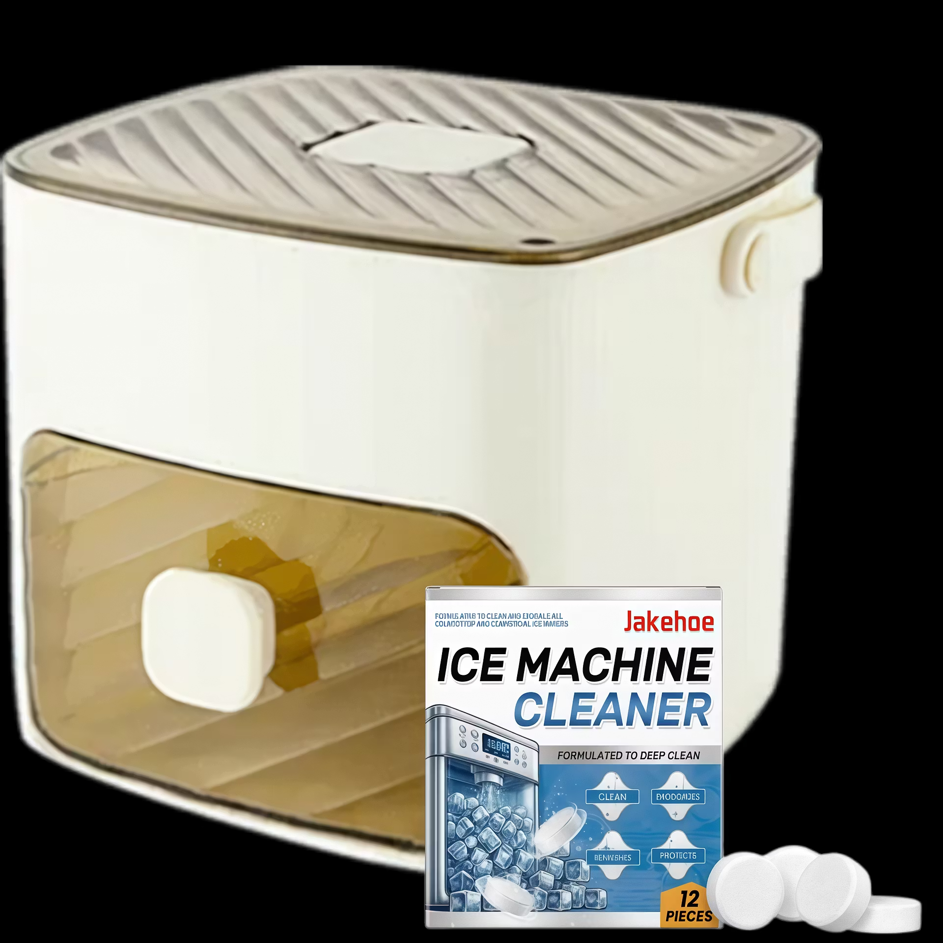 🧊Portable Ice Maker with Lid and Storage Box (48 cubes)