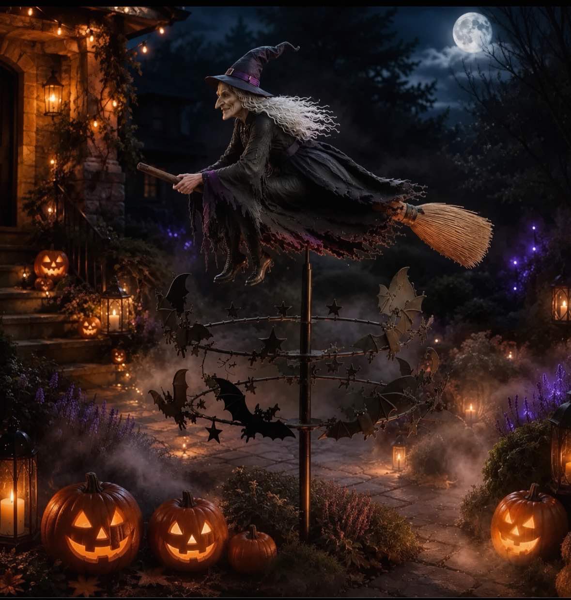 🧙‍♀️ Enchanted Witch Garden Wind Spinner – Make Your Yard Impossible to Ignore This Halloween