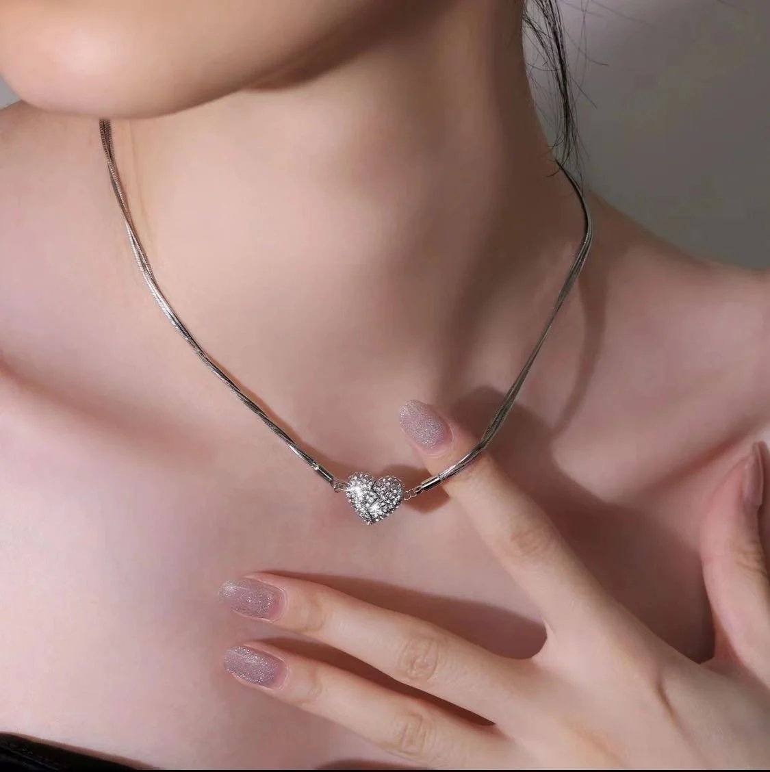 Holiday Gifts 2026🔥 Magnetic Love Patchwork Necklace