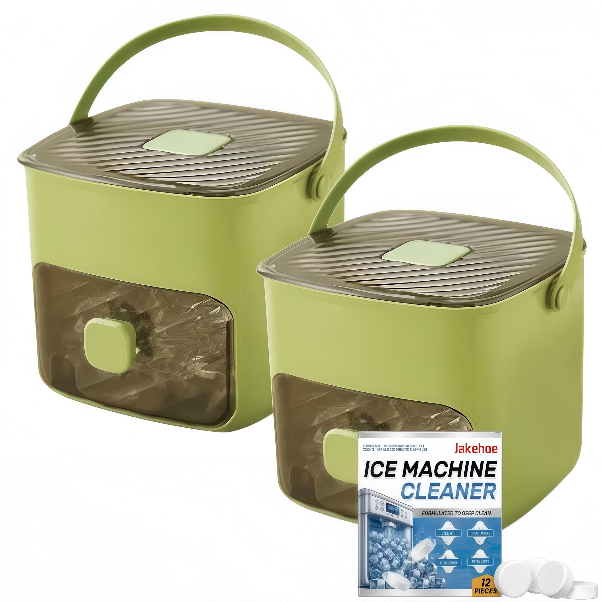 🧊Portable Ice Maker with Lid and Storage Box (48 cubes)
