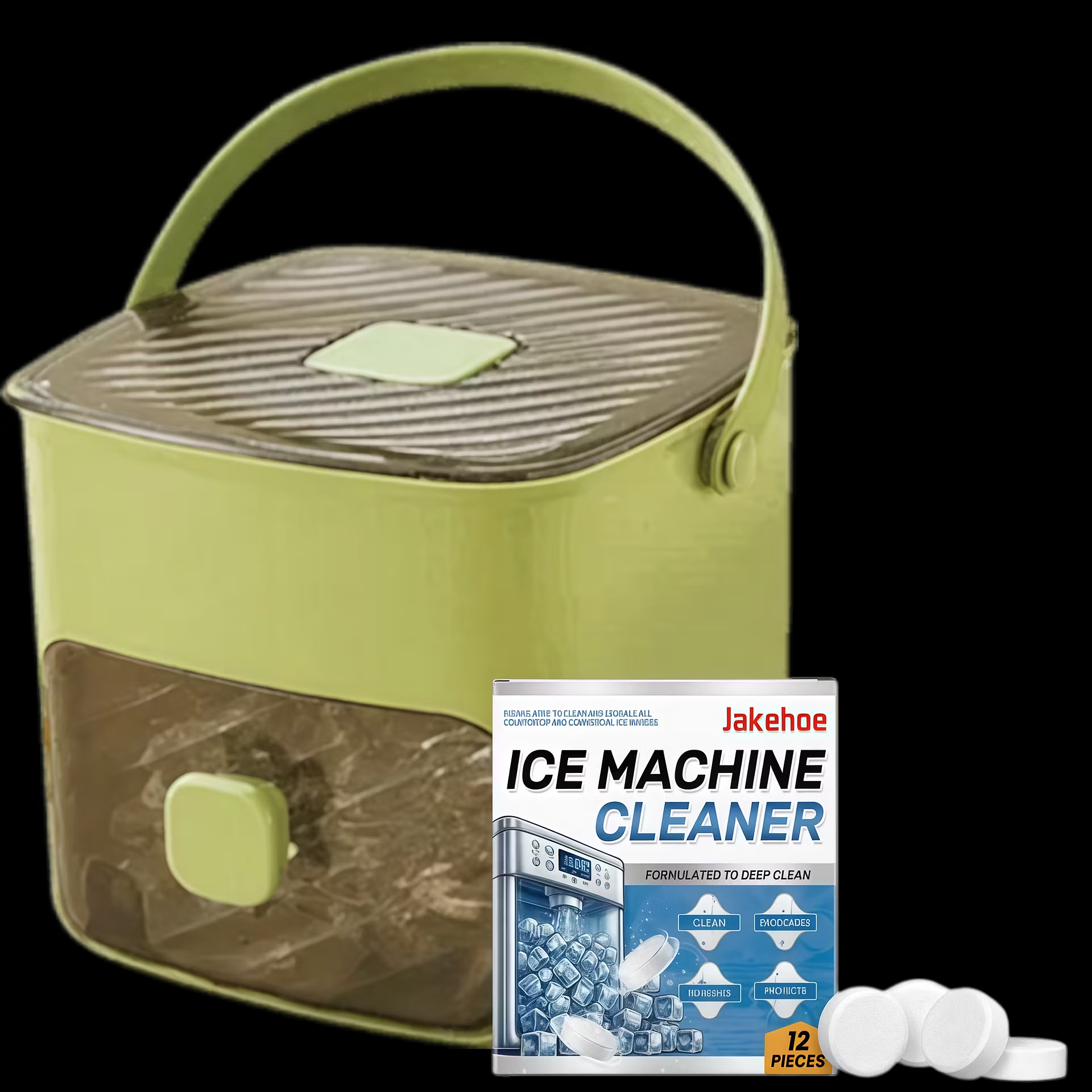 🧊Portable Ice Maker with Lid and Storage Box (48 cubes)