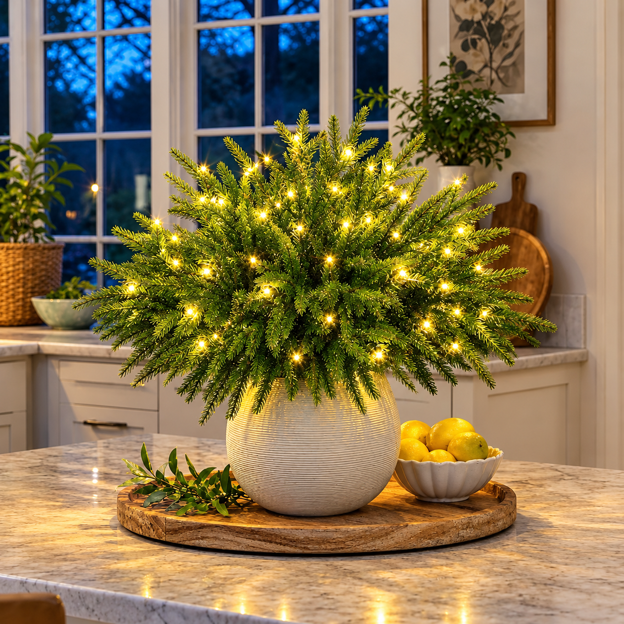 🔥2026 Hot Sale 🔥Christmas Enchanted Evergreen Pine– Set of 5🌲✨