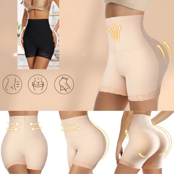 🩲Sťahovacie nohavičky s vysokým pásom – Sada 2 ks (Čierne + Béžové) | LACYFIT💖