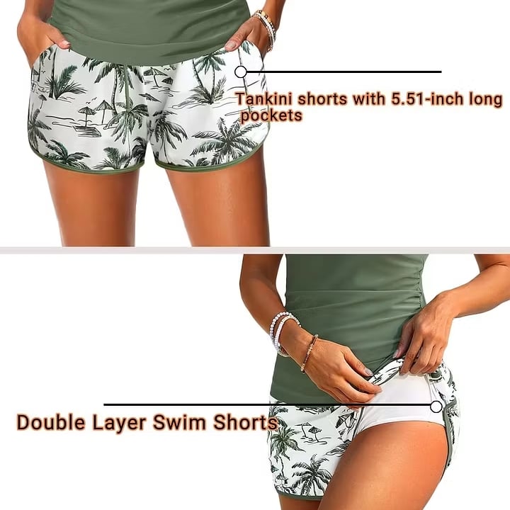 🏖️LETNÝ VÝPREDAJ 49% ZĽAVA 🔥Trojdielne tankiny s kraťasmi Aqua Eve🩱