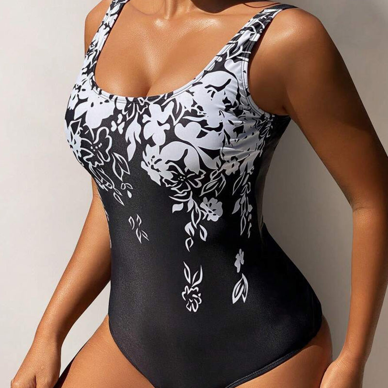 👙 ZĽAVA 50%! 🌊 Dámske jednodielne plavky s potlačou - Priliehavé, mäkké a ideálne na slnko, plávanie a pláž - štýlová voľba na sviatky ☀️
