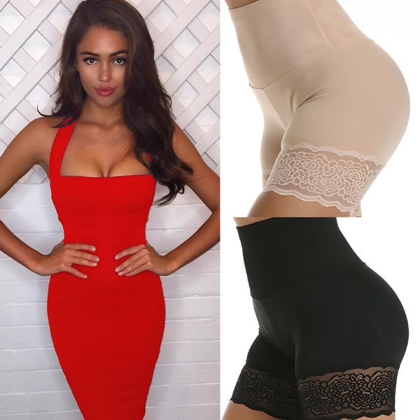 🩲Sťahovacie nohavičky s vysokým pásom – Sada 2 ks (Čierne + Béžové) | LACYFIT💖